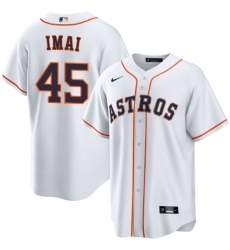Men Houston Astros Tatsuya Imai #45 White Cool Base Stitched Home Jersey Men Houston Astros Tatsuya Imai #45 White Cool Base Stitched Home Jersey