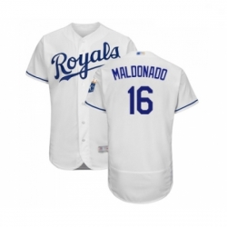 Mens Kansas City Royals 16 Martin Maldonado White Flexbase Authentic Collection Baseball Jersey Mens Kansas City Royals 16 Martin Maldonado White Flexbase Authentic Collection Baseball Jersey