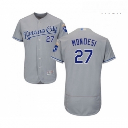 Mens Kansas City Royals 27 Raul Mondesi Replica Grey Road Cool Base Baseball Jersey  Mens Kansas City Royals 27 Raul Mondesi Replica Grey Road Cool Base Baseball Jersey
