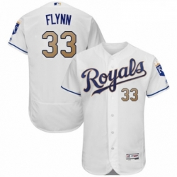 Mens Majestic Kansas City Royals 33 Brian Flynn White Flexbase Authentic Collection MLB Jersey Mens Majestic Kansas City Royals 33 Brian Flynn White Flexbase Authentic Collection MLB Jersey