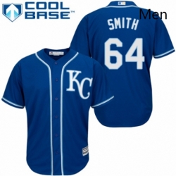 Mens Majestic Kansas City Royals 64 Burch Smith Replica Blue Alternate 2 Cool Base MLB Jersey  Mens Majestic Kansas City Royals 64 Burch Smith Replica Blue Alternate 2 Cool Base MLB Jersey