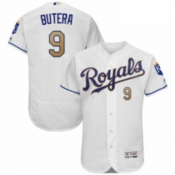Mens Majestic Kansas City Royals 9 Drew Butera White Flexbase Authentic Collection MLB Jersey Mens Majestic Kansas City Royals 9 Drew Butera White Flexbase Authentic Collection MLB Jersey