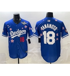 Men Los Angeles Dodgers 18 Yoshinobu Yamamoto Royal 2025 World Series Patch Tokyo Series Limited Stitched Baseball Jersey Men Los Angeles Dodgers 18 Yoshinobu Yamamoto Royal 2025 World Series Patch Tokyo Series Limited Stitched Baseball Jersey