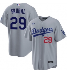 Men Los Angeles Dodgers 29 Tarik Skubal Grey Cool Base Stitched Baseball Jerseys Men Los Angeles Dodgers 29 Tarik Skubal Grey Cool Base Stitched Baseball Jerseys