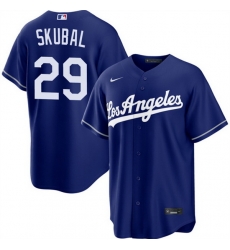 Men Los Angeles Dodgers  29 Tarik Skubal Royal Alternate Stitched Baseball Jersey