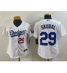 Women Los Angeles Dodgers 29 Tarik Skubal White Cool Base Stitched Baseball Jersey Women Los Angeles Dodgers 29 Tarik Skubal White Cool Base Stitched Baseball Jersey