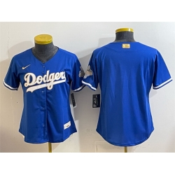Youth Los Angeles Dodgers Blank Royal 2026 Alternate Gold Collection Stadium Stitched Baseball Jersey