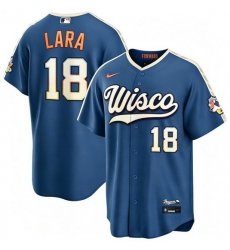 Men Milwaukee Brewers 18 Luis Lara Home 2026 City Conect Edition Stitched Limited Jersey