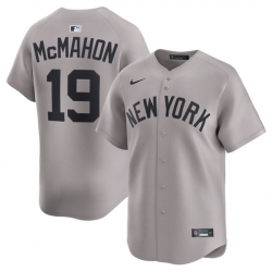 Men New York Yankees 19 Ryan McMahon Grey 2025 Limited Stitched Baseball Jersey Men New York Yankees 19 Ryan McMahon Grey 2025 Limited Stitched Baseball Jersey