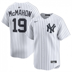Men New York Yankees 19 Ryan McMahon White 2025 Home Limited Stitched Baseball Jersey Men New York Yankees 19 Ryan McMahon White 2025 Home Limited Stitched Baseball Jersey