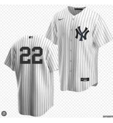 Women New York Yankees Ben Rice #22 White Jersey No Name