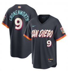Men San Diego Padres 9 Jake Cronenworth Obsidian 2026 City Connect Stadium Stitched Baseball Jersey Men San Diego Padres 9 Jake Cronenworth Obsidian 2026 City Connect Stadium Stitched Baseball Jersey