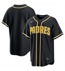 Men San Diego Padres Blank 2026 Fashion Replica Black Out Stitched Baseball Jersey