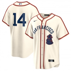 Men San Francisco Giants 14 Patrick Bailey Cream 2024 Rickwood Classic Stitched Baseball Jersey