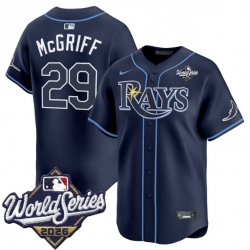 Men Tampa Bay Rays  29 Jacob Melton Navy 2026 World Series Limited Stitched Baseball Jersey