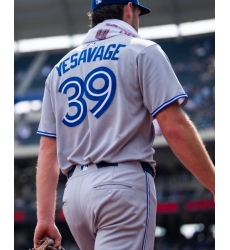 Men Toronto Blue Jay Trey Yesavage #39 Gray Stitched Baseball Jersey Men Toronto Blue Jay Trey Yesavage #39 Gray Stitched Baseball Jersey