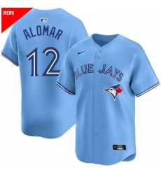 Men Toronto Blue Jays 12 Roberto Alomar Blue Stitched Cool Base MLB Jersey Men Toronto Blue Jays 12 Roberto Alomar Blue Stitched Cool Base MLB Jersey