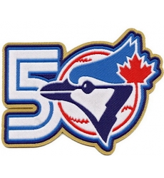 Women  Toronto Blue Jays 50th Team Annivesary Patch Biaog