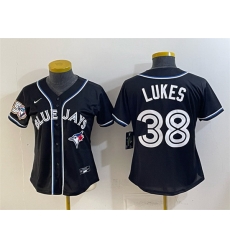 Youth Toronto Blue Jays  38 Nathan Lukes 2026 Fashion Replica Black Out 50 Seasons