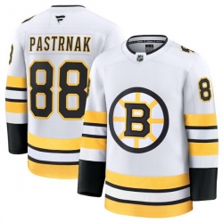 Men Boston Bruins 88 David Pastrnak White 2025 Away Stitched Hockey Jersey Men Boston Bruins 88 David Pastrnak White 2025 Away Stitched Hockey Jersey