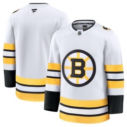 Men Boston Bruins Blank White 2025 Away Stitched Hockey Jersey Men Boston Bruins Blank White 2025 Away Stitched Hockey Jersey