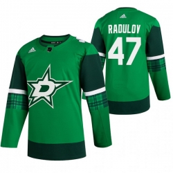 Men Dallas Stars 47 Alexander Radulov Green 2020 Adidas Jersey