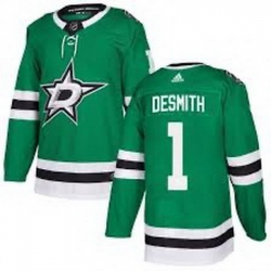 Men Dallas Stars Casey DeSmith #1 Hockey Stitched NHL Jersey Green Men Dallas Stars Casey DeSmith #1 Hockey Stitched NHL Jersey Green