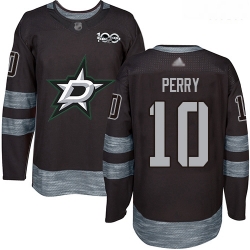 Stars #10 Corey Perry Black 1917 2017 100th Anniversary Stitched Hockey Jersey