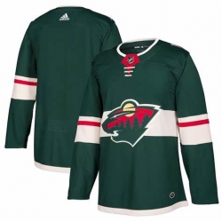 Men Adidas Minnesota Wild Blank Green Stitched NHL Jersey