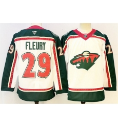 Men Minnesota Wild 29 Marc Andre Fleury White 2025 25th Anniversary Stitched Hockey Jersey Men Minnesota Wild 29 Marc Andre Fleury White 2025 25th Anniversary Stitched Hockey Jersey