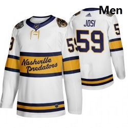 Predators 59 Roman Josi White 2020 Winter Classic Adidas Jersey