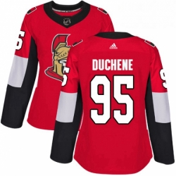 Womens Adidas Ottawa Senators 95 Matt Duchene Authentic Red Home NHL Jersey 