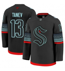 Men Seattle Kraken 13 Brandon Tanev Black Alternate Stitched Hockey Jersey Men Seattle Kraken 13 Brandon Tanev Black Alternate Stitched Hockey Jersey