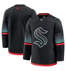 Men Seattle Kraken Blank Black Alternate Stitched Hockey Jersey Men Seattle Kraken Blank Black Alternate Stitched Hockey Jersey