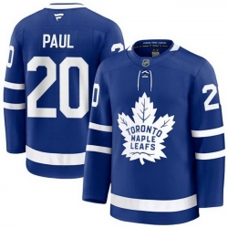 Men Toronto Maple Leafs  20 Nick Paul Fanatics Home Blue Premium Jersey