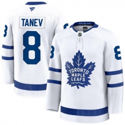 Men Toronto Maple Leafs  8 Christopher Tanev Fanatics Away White Player Jersey