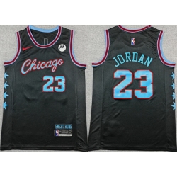 Men Chicago Bulls 23 Michael Jordan Black 2025 26 City Edition Stitched Basketball Jersey