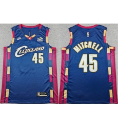 Men Cleveland Cavaliers 45 Donovan Mitchell Navy 2025 26 Classic Edition Stitched Jersey Men Cleveland Cavaliers 45 Donovan Mitchell Navy 2025 26 Classic Edition Stitched Jersey