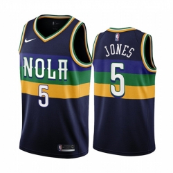 Men New Orleans Pelicans 5 Herbert Jones 2022 23 Black City Edition Stitched Basketball Jersey