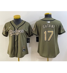 Women Los Angeles Dodgers 17 Shohei Ohtani Olive 2026 Military Appreciation Game Day Women Los Angeles Dodgers 17 Shohei Ohtani Olive 2026 Military Appreciation Game Day