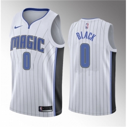 Men Orlando Magic 0 Anthony Black White 2023 Draft Association Edition Stitched Basketball Jersey