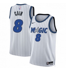 Men Orlando Magic  8 Jamal Cain White 2026 Association Edition Stitched Basketball Jersey
