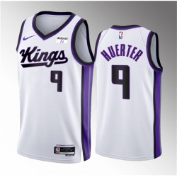 Men Sacramento Kings 9 Kevin Huerter White 2023 24 Association Edition Stitched Basketball Jersey