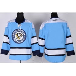 women Pittsburgh Penguins Blank Light Blue Jersey