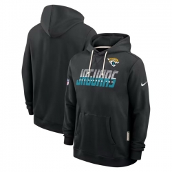 Men Jacksonville Jaguars Black Sideline Standard Issue Top Prospect Dri FIT Hoodie
