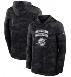 Men Miami Dolphins Black 2026 Salute to Service Sideline Lightweight Hoodie Dri FIT Long Sleeve Top Men Miami Dolphins Black 2026 Salute to Service Sideline Lightweight Hoodie Dri FIT Long Sleeve Top