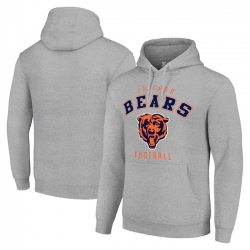 Men Chicago Bears Heather Gray Pullover Hoodie