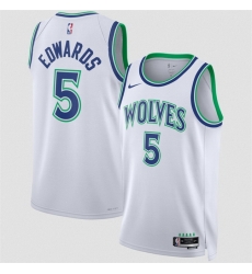 Men Minnesota Timberwolves 5 Anthony Edwards White 2026 27 Association Edition Stitched Basketball Jersey Men Minnesota Timberwolves 5 Anthony Edwards White 2026 27 Association Edition Stitched Basketball Jersey