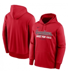 Men Cleveland Guardians Red Cooperstown Collection Logo Club Pullover Hoodie Men Cleveland Guardians Red Cooperstown Collection Logo Club Pullover Hoodie