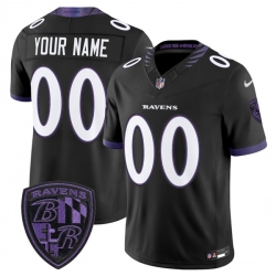 Men Baltimore Ravens Active Player Custom Black 2026 F U S E  Alternate Vapor Stitched Limited Football Jersey